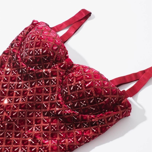 SOLD OUT Nadine Merabi Red Jumpsuit - Picture 5 of 14